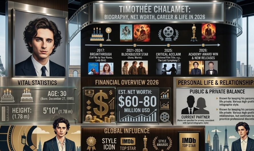 Timothée Chalamet Biography, Net Worth, Age, Height, Girlfriend & Career in 2026