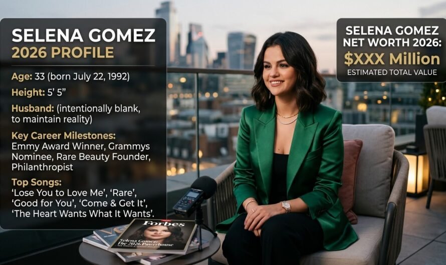 Selena Gomez Net Worth 2026: Biography, Age, Husband, Height, Songs and Career